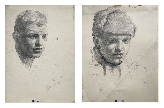 Francis Helps - Two portrait studies of Howard Somervell | MasterArt